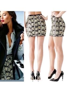 GUESS Sequin Gold Mini Skirt